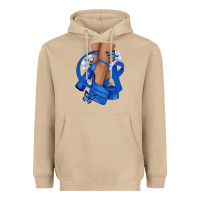 Mushroom Colon Cancer diva blue ribbon Heavyweight Hoodie - NancyCooperArtShop