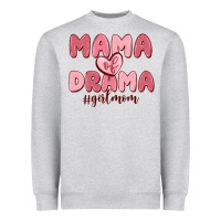 Heather Grey mama of drama girl mom Heavyweight Sweatshirt - MaliasSmallBusiness