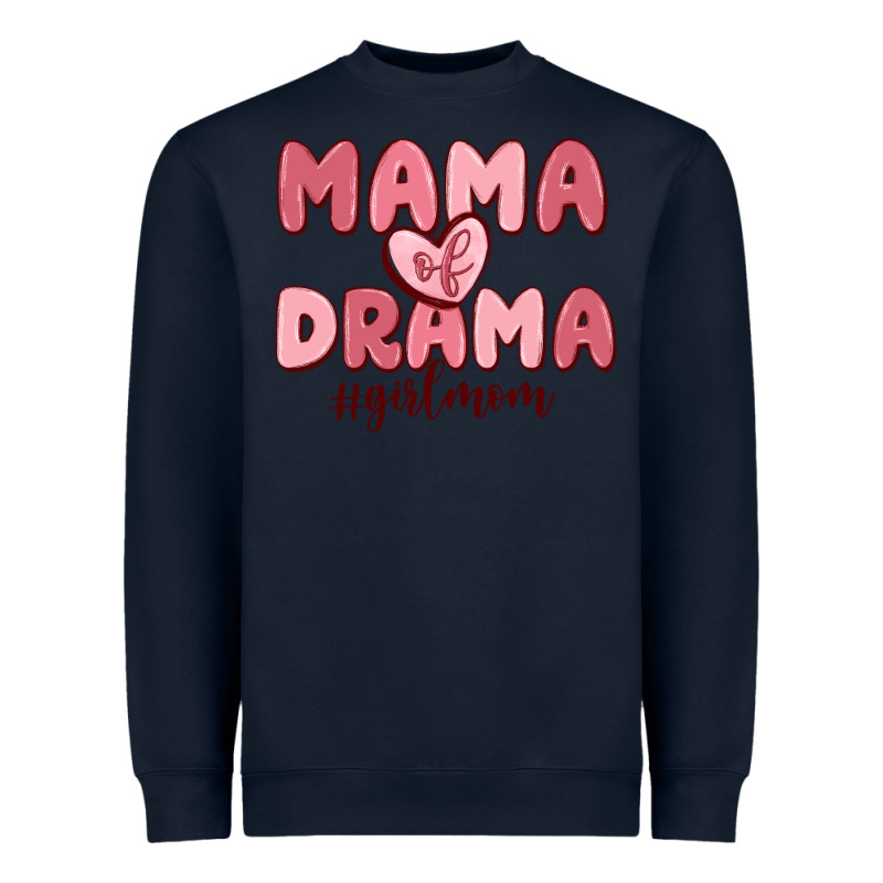 Mama Of Drama Girl Mom Heavyweight Sweatshirt by MaliasSmallBusiness | Teevron