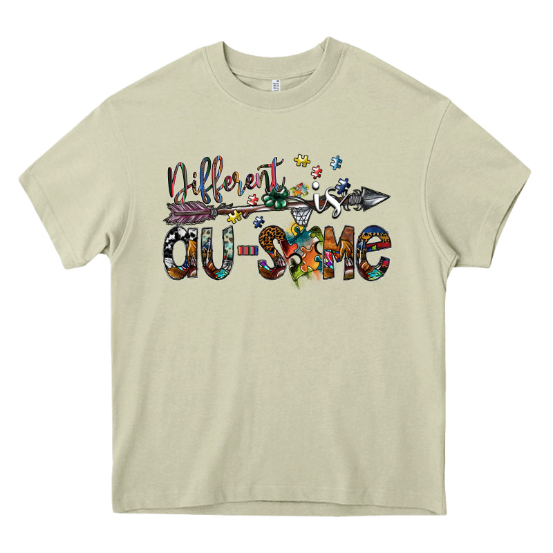 Different Is Au Some Png Heavy Core Tee by SublimationCraftShop | Teevron
