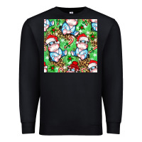 Black Christmas cute hippo sitting Premium Sweatshirt - NancyCooperArtShop