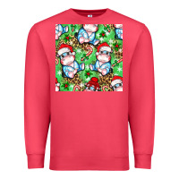 Cardinal Christmas cute hippo sitting Premium Sweatshirt - NancyCooperArtShop