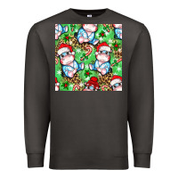 Smoke Christmas cute hippo sitting Premium Sweatshirt - NancyCooperArtShop