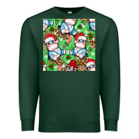 Christmas Cute Hippo Sitting Premium Sweatshirt | Teevron
