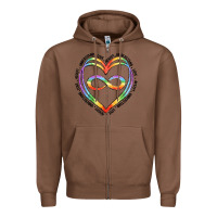 Chestnut autism heart Zipper Hoodie - Artiststas