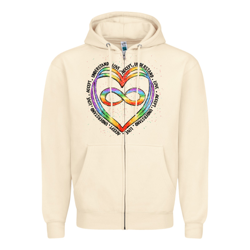 Autism Heart Zipper Hoodie by Artiststas | Teevron