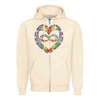 Sandshell autism heart Zipper Hoodie - Artiststas