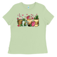 Matcha cactus coffee cups Ladies Tee - Zillion Design Studio