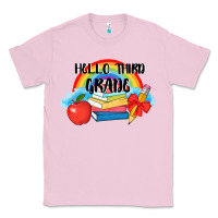 Bubblegum Pink back to school hello third grade 3200x2400 Classic Tee - AdoDesignShop