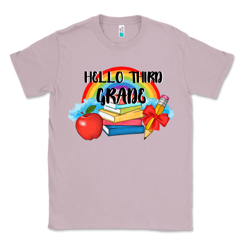 Back To School Hello Third Grade 3200x2400 Classic Tee by AdoDesignShop | Teevron