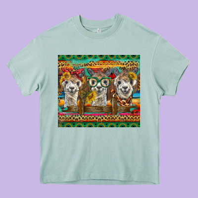 Alpacas Heavy Core Tee Designed By Barkaloodesign