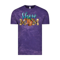 Cloud Purple Western Show Mom Red Angus Vintage Tee - LillyAllenDesigns