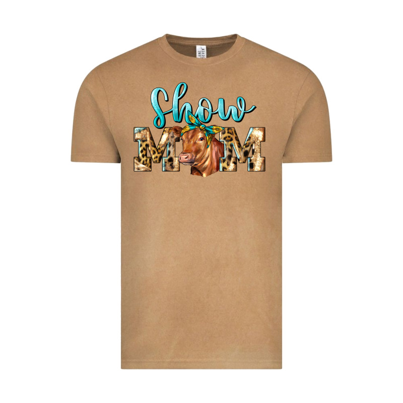 Western Show Mom Red Angus Vintage Tee by LillyAllenDesigns | Teevron