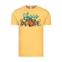 Vintage Mustard Western Show Mom Red Angus Vintage Tee - LillyAllenDesigns