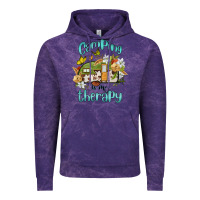 Cloud Purple camping is my therapy Vintage Hoodie - BarkalooDesign