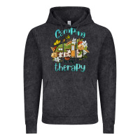 Vintage Black camping is my therapy Vintage Hoodie - BarkalooDesign