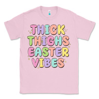 Bubblegum Pink thicks thighs easter vibes Classic Tee - MaliasSmallBusiness