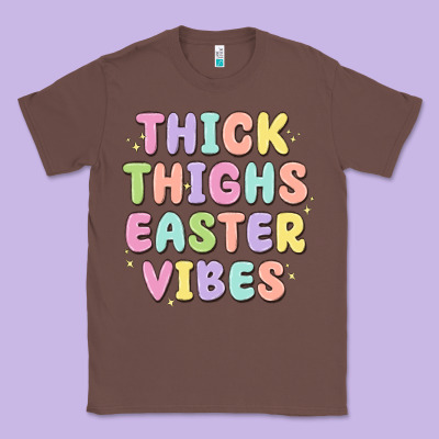 Thicks Thighs Easter Vibes Classic Tee Designed By Maliassmallbusiness