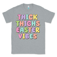 Heather Grey thicks thighs easter vibes Classic Tee - MaliasSmallBusiness