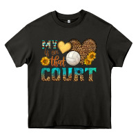 Asphalt my heart is on that court Heavy Core Tee - HRA Design Shop