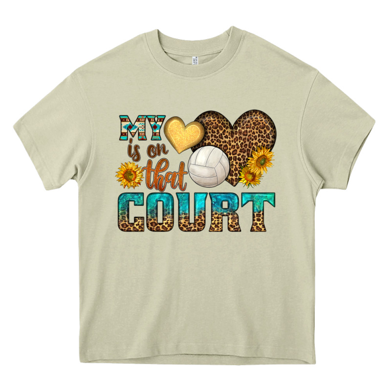 My Heart Is On That Court Heavy Core Tee by HRA Design Shop | Teevron