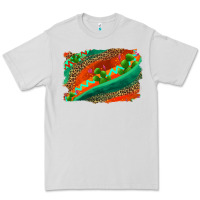 Dove Grey westerb aztec and leopard background Premium Tee - AdoDesignShop