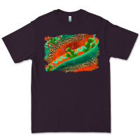Plum westerb aztec and leopard background Premium Tee - AdoDesignShop
