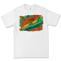 White westerb aztec and leopard background Premium Tee - AdoDesignShop