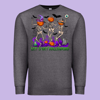 Let's Get Halloweird Premium Sweatshirt Designed By Nancycooperartshop