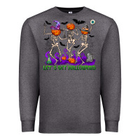 Charcoal Heather Let's get halloweird Premium Sweatshirt - NancyCooperArtShop