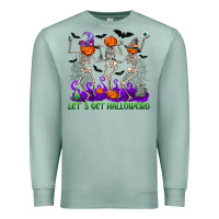 Seafoam Let's get halloweird Premium Sweatshirt - NancyCooperArtShop