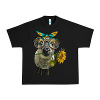 Black cute hempshire sheep with eyeglasses Urban Heavy Tee - LillyAllenDesigns