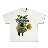 Pistachio cute hempshire sheep with eyeglasses Urban Heavy Tee - LillyAllenDesigns
