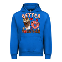Cobalt Better together Valentine's Day Urban Hoodie - FaDigitalArtStudio