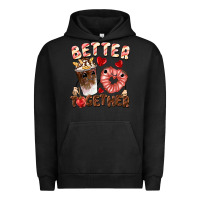 Pigment Black Better together Valentine's Day Urban Hoodie - FaDigitalArtStudio
