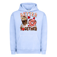 Pigment Grape Ice Better together Valentine's Day Urban Hoodie - FaDigitalArtStudio