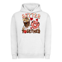 Pigment Lunar Rock Better together Valentine's Day Urban Hoodie - FaDigitalArtStudio