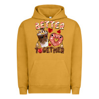 Pigment Peanut Butter Better together Valentine's Day Urban Hoodie - FaDigitalArtStudio