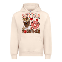 Sandshell Better together Valentine's Day Urban Hoodie - FaDigitalArtStudio