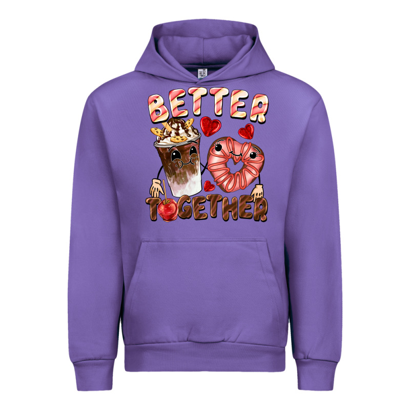 Better Together Valentine's Day Urban Hoodie by FaDigitalArtStudio | Teevron