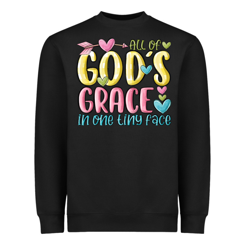 All Of God's Grace In One Tiny Face Heavyweight Sweatshirt by MaliasSmallBusiness | Teevron