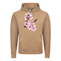 Vintage Coffee Peach Blossom Vintage Hoodie - LillyAllenDesigns