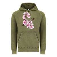Vintage Olive Peach Blossom Vintage Hoodie - LillyAllenDesigns