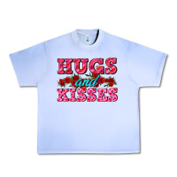 Hugs And Kisses Valentines Urban Heavy Tee | Teevron