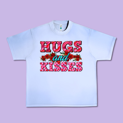 Hugs And Kisses Valentines Urban Heavy Tee Designed By Adodesignshop