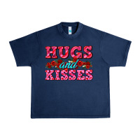 Navy hugs and kisses valentines Urban Heavy Tee - AdoDesignShop
