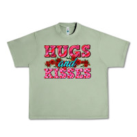 Oil Green hugs and kisses valentines Urban Heavy Tee - AdoDesignShop
