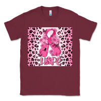 Burgundy breast cancer with boxing gloves Classic Tee - MaliasSmallBusiness