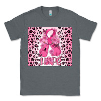 Charcoal Heather breast cancer with boxing gloves Classic Tee - MaliasSmallBusiness