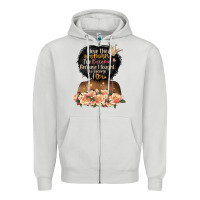 Dove Grey i love the woman l've become black girl Zipper Hoodie - Artiststas